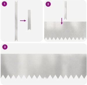 Zestaw Granic Ogrodowych vidaXL 50 sztuk Stal nierdzewna 100 x 0.5 x 30 cm 4
