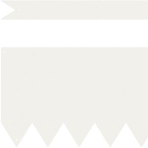 Zestaw obrzeży ogrodowych vidaXL 50 sztuk Biały Plastik 3