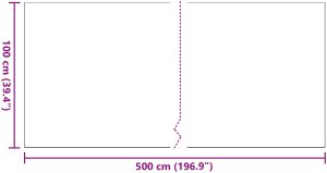 vidaXL Trawa sztuczna Czarna Polipropylen 500 x 100 x 4 cm 7