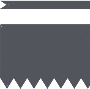 Zestaw krawędzi ogrodowych vidaXL Zestaw 50 sztuk Antracytowy Stal 3