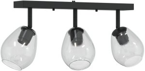 vidaXL Reflektor Sufitowy Czarny Metal 54 x 13 x 26 cm Nowoczesny 2