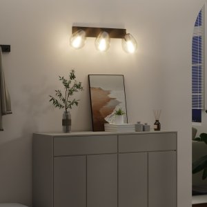 vidaXL Reflektor Sufitowy Czarny Metal 54 x 13 x 26 cm Nowoczesny 3