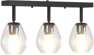 vidaXL Reflektor Sufitowy Czarny Metal 54 x 13 x 26 cm Nowoczesny 10