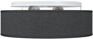 Lampa sufitowa vidaXL Lampa sufitowa Czarna Tkanina 38 x 38 x 13.5 cm Minimalistyczna 3