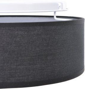 Lampa sufitowa vidaXL Lampa sufitowa Czarna Tkanina 38 x 38 x 13.5 cm Minimalistyczna 6