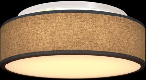 Lampa sufitowa vidaXL Lampa sufitowa Czarna Tkanina 38 x 38 x 13.5 cm Minimalistyczna 9