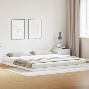 Stelaż do łóżka vidaXL Biały Drewno 200 x 220 cm Modułowy 1