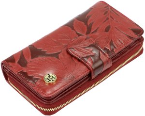 Portfel damski skórzany skóra naturalna + skóra ekologiczna Gregorio 7