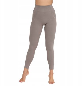 LE1397W Legginsy damskie CASUAL beżowy L 2