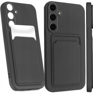 Etui do Samsung Galaxy S24 FE (Czarne, Slim, Miejsce na Kartę, Plecki) 1