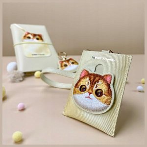 NIMMY portfel na karty BIG EYED PET 2.0 Cat khaki 3