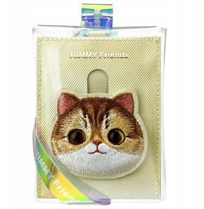 NIMMY portfel na karty BIG EYED PET 2.0 Cat khaki 5