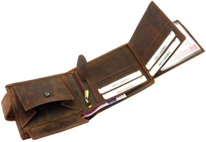 Portfel męski skórzany skóra naturalna Wild 6