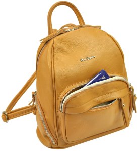 Plecak damski skórzany skóra ekologiczna Pierre Cardin 11