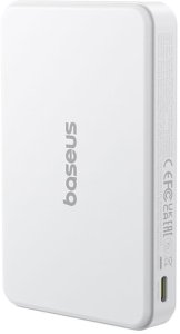 Powerbank Baseus Airpow II 10000mAh Qi2 z MagSafe 22,5W z kablem Baseus Simple Series USB-C - USB-C 20V/3A (30cm) - biały 5