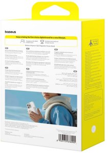 Powerbank Baseus Airpow II 10000mAh Qi2 z MagSafe 22,5W z kablem Baseus Simple Series USB-C - USB-C 20V/3A (30cm) - biały 8