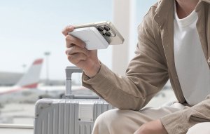 Powerbank Baseus Airpow II 10000mAh Qi2 z MagSafe 22,5W z kablem Baseus Simple Series USB-C - USB-C 20V/3A (30cm) - biały 9