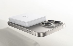 Powerbank Baseus Airpow II 10000mAh Qi2 z MagSafe 22,5W z kablem Baseus Simple Series USB-C - USB-C 20V/3A (30cm) - biały 10