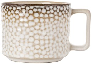 Komplet 6 filiżanek ze spodkami porcelanowych Florina Gambia 200 ml do kawy herbaty zestaw kremowe retro 7