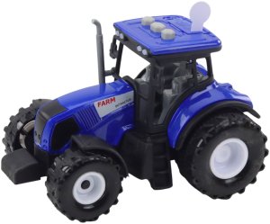 Traktor Farmerski Rolniczy Światła Dźwięki Niebieski 1:36 3