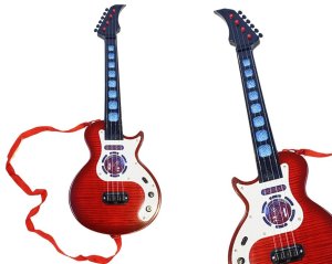 Gitara Elektryczna Dla Dzieci Światła Melodie Czerwona 2