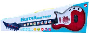 Gitara Elektryczna Dla Dzieci Światła Melodie Czerwona 3