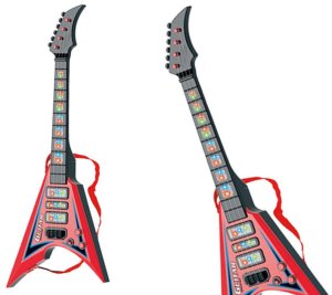 Gitara Elektryczna Dla Dzieci Światła Melodie Czerwona 2