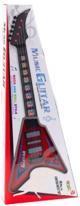 Gitara Elektryczna Dla Dzieci Światła Melodie Czerwona 3