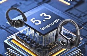 Sportowe Słuchawki Bezprzewodowe Bluetooth 5.3 Dokanałowe Powerbank 950mAh 3