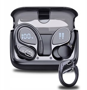 Sportowe Słuchawki Bezprzewodowe Bluetooth 5.3 Dokanałowe Powerbank 950mAh 4