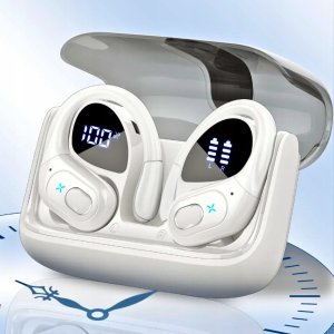 Sportowe Słuchawki Bezprzewodowe Bluetooth 5.3 Dokanałowe Powerbank 950mAh 6