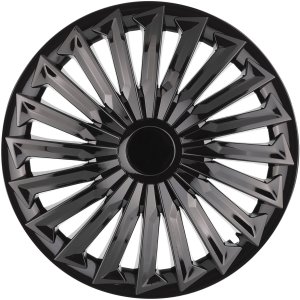 Komplet kołpaków uniwersalnych Joy Black Połysk 16 cali 1