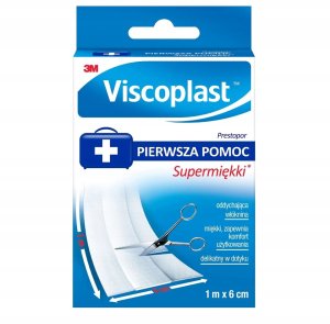 Viscoplast Prestopor, Supermiękki Plaster do cięcia 1 m x 6 cm, 1 sztuka 1