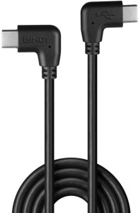 Kabel USB Lindy USB-C - USB-C 1 m Czarny (32009) 2