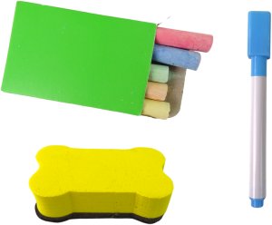 LeanToys Drewniana Tablica 2w1 Magnetyczna Kredowa + Liczydło Alfabet Tabliczka Mnożenia 5