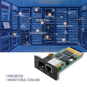 Qoltec QOLTEC 50390 Moduł SNMP do 3-fazowego zasilacza UPS 4