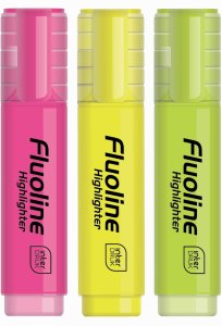 Zakreślacz Fluoline wodoodporny INTERDRUK mix cena za 1szt 1
