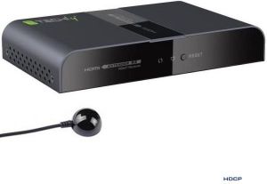 System przekazu sygnału AV Techly Extender odbiornik HDMI po PLC Powerline do 300m FullHD, czarny (021628) 1