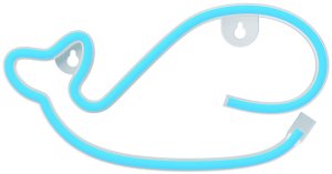 Neon LED WIELORYB niebieski Bat + USB FLNE19 Forever Light 1