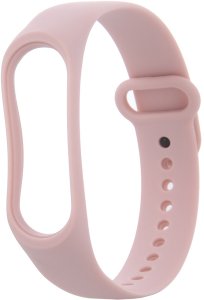 Pasek silikonowy do Xiaomi Mi Band 5 / 6 pudrowy róż 1
