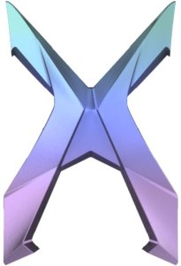 Tylna osłona "X" Angel XDekor Kolorowy Gradient 1