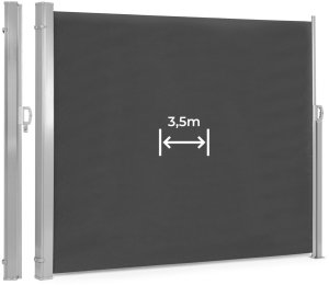 Składana markiza 350x180 cm boczna roleta parawan do ogrodu na taras antracyt MultiGarden 1
