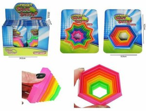 Zabawka sensoryczna Magiczne wzory 3D 9cm 2-rodzaje, p12 - mix cena za 1 szt 1
