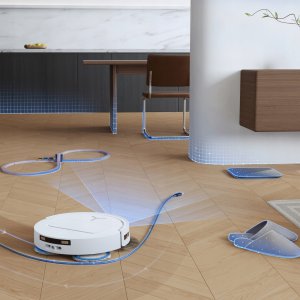 Robot sprzątający Ecovacs Robotic Vacuum Cleaner | DEEBOT T50 PRO OMNI | Wet&Dry | Li-ion | 6400 mAh | Dust capacity 0.26 L | 15000 Pa | White 4