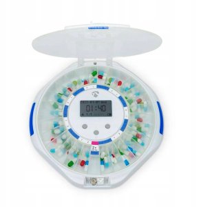 Herdegen Dyspenser na tabletki Nedis SmartLife 28 przegródek, 9 przypomnień Biały 2