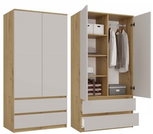 Szafa Malwa SS-90 DĄB ARTISAN KASZMIR 1