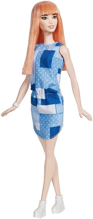 Lalka Barbie Mattel Lalka Barbie Fashionistas Modne przyjaciółki Patchwork Denim (FBR37/DYY90) 3