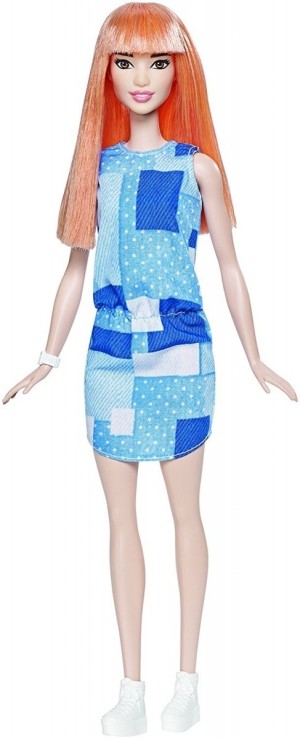 Lalka Barbie Mattel Lalka Barbie Fashionistas Modne przyjaciółki Patchwork Denim (FBR37/DYY90) 4
