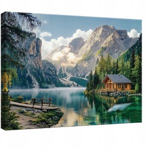 OBRAZ NA PŁÓTNIE ŚCIANĘ GÓRY NATURA WIDOK DO SYPIALNI SALONU KUCHNI 120x80 1