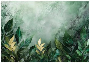FOTOTAPETA LIŚCIE ZIELONE NATURA SYPIALNIA SALON TAPETA FLIZELINA 350x250 1